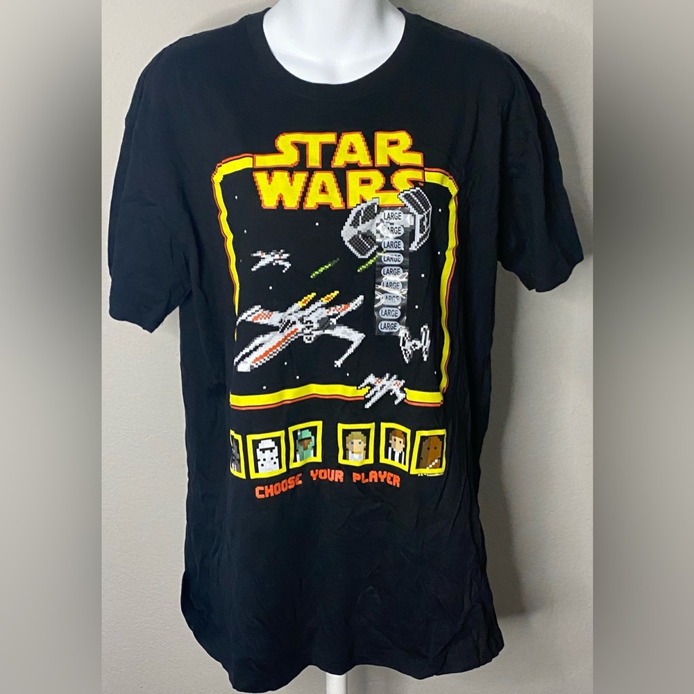 Star Wars Choose Your Player T-shirt Mens Large NEW. Video Game style graphics